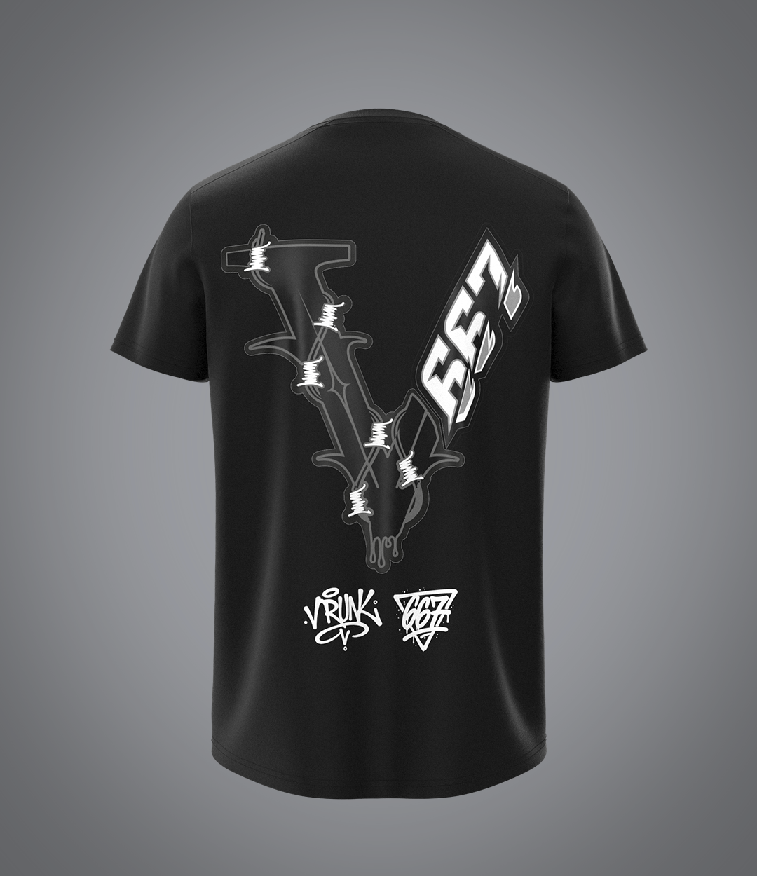 T-shirt noir VRUNK X 667